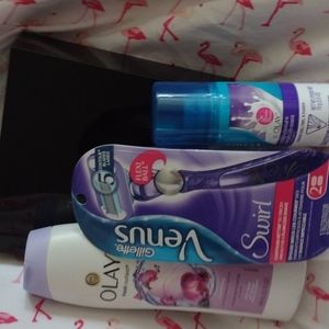 Three pack of Olay products from the Venus swirl too oothing orchid wash